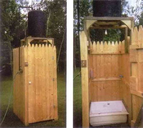 Complete plans, cut lists and materials can be found on my website. Country Lore: Outdoor Solar Shower - DIY - MOTHER EARTH NEWS