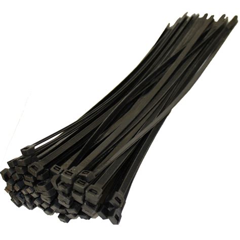 Cable Tie 300mm X 48mm Black Pkt100 Uniquip Electrical