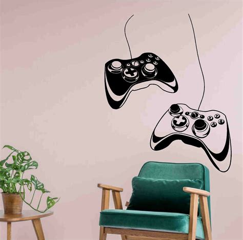 Video Gaming Vinyl Decal Sticker Xbox Joystick Wall Home Room