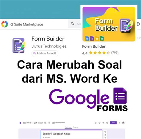 Cara Membuat Soal Ujian Online Dari Ms Word Menjadi Google Form