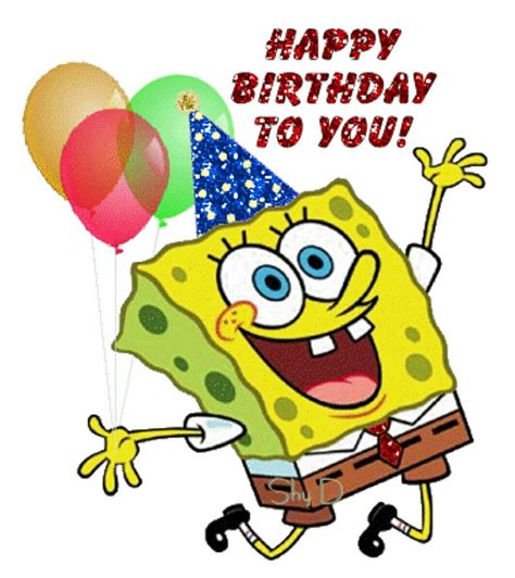 Spongebob Squarepants Happy Birthday  Get More Anythink S My Xxx