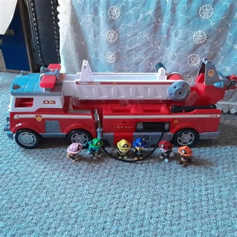 Paw Patrol Marshall Ultimate Rescue Fire Truck Engine Lights And Sounds
