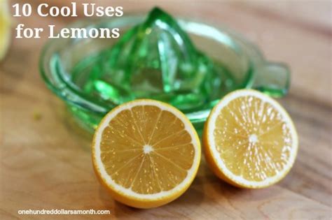 10 Cool Uses For Lemons One Hundred Dollars A Month