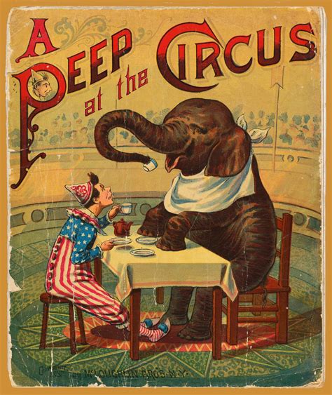 Circus Elephant Vintage Poster | Vintage circus posters, Vintage circus ...
