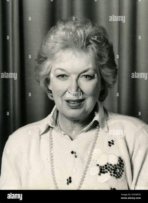 English Actress June Whitfield Dbe Uk 1987 Stock Photo Alamy