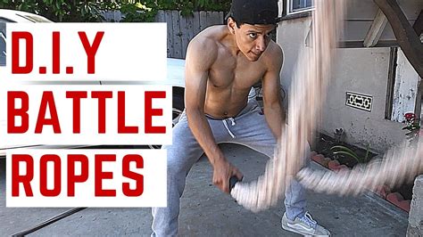 How To Make Battle Ropes Diy Gym Equipment Youtube