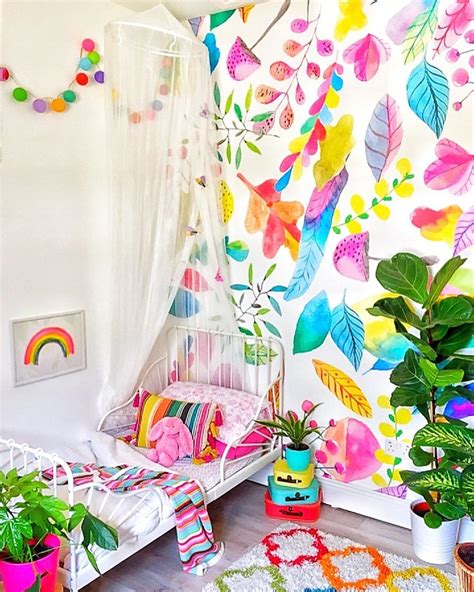 Removable wallpapers go up and come down with relative ease and no mess, do virtually no follow companies that sell removable wallpaper on social media. Explosion of Colors Removable Wallpaper | Kids room ...