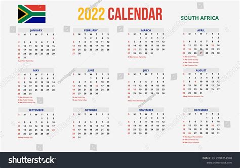 South Africa Calendar Royalty-Free Images, Stock Photos & Pictures