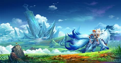 Fantasy Landscape Anime Wallpaper 4k