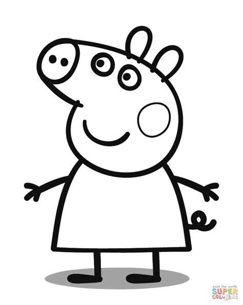 The Peppa Pig Coloring Page Free Printable Coloring Pages For Kids