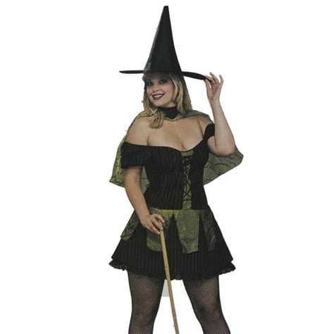 Wizard Of Oz Wicked Witch Adult Costume Plus Size Dress Sizes 14 16