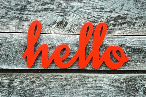 Hello Handmade Wooden Wall Art Sign Home By Homegrownsignco