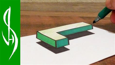 Maybe you would like to learn more about one of these? How to Draw Floating 3D Letter L - Easy Anamorphic Trick Art