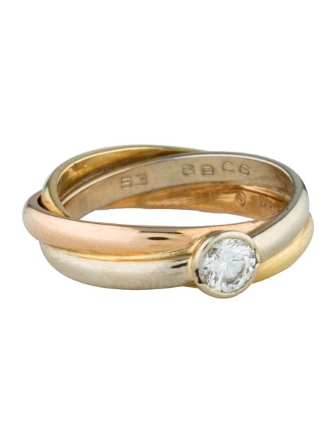 Buy used & save thousands on cartier. Cartier Diamond Trinity Engagement Ring - Rings - CRT22274 ...