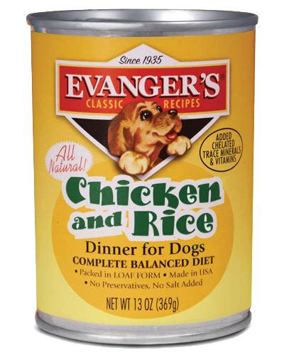 Our grain free dog food exceeds all aafco (global standard) specifications. Evanger's Chicken & Rice Dinner is formulated to meet the ...