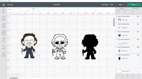 Michael Myers Svg Chibi Horror Movie Characters Halloween Svg