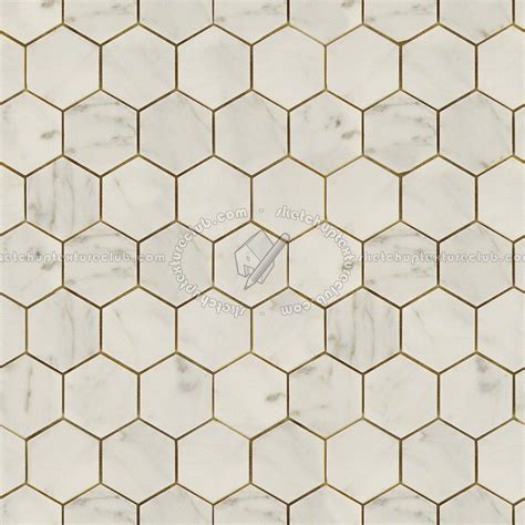 Texture Seamless Hexagonal Cream Marble Tile Texture Seamless 14259