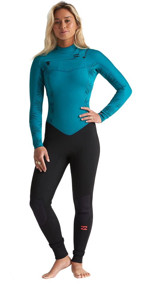 2020 Billabong Das Mulheres Furnace Synergy 32mm Chest Zip Wetsuit S43g52 Watersports Outlet