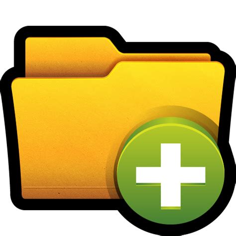 Folder Open Clear Add Win Icon