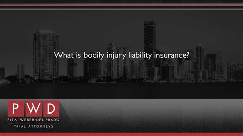 What Is Bodily Injury Liability Insurance Youtube