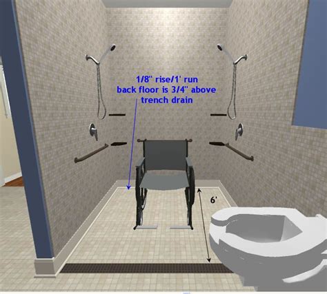 You will need to replace the existing shower with a new custom build shower surround designed for increased handicap accessibility. roll in shower | Accessible shower, Wheelchair accessible ...