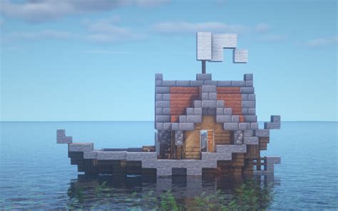 Little Boat House Design Minecraftbuilds Minecraft Crafts