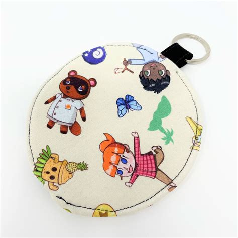 Animal Crossing Tom Nook Bells Circle Zipper Earbud Pouch Etsy