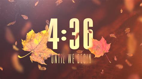 Church Countdown Video Colorful Fall Countdown