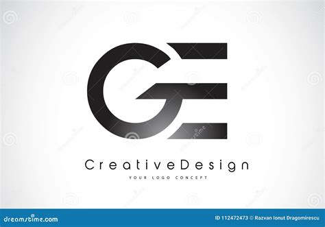 Letra Logo Design De Ge G E Vector Moderno L De Las Letras Del Icono