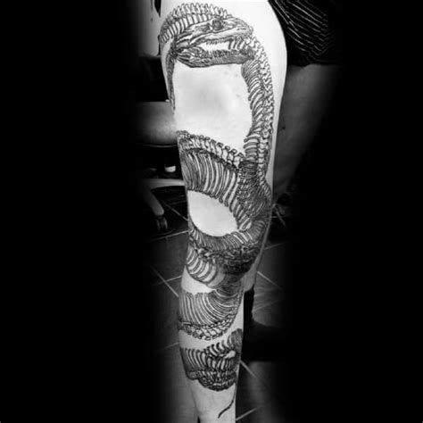 Scary Snake Tattoose On The Leg 38 Realistic Snake Tattoos Even