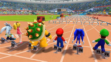 Mario Sonic At The London Olympic Games Athletics M Hurdles