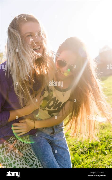 Two Women Laughing Hi Res Stock Photography And Images Alamy