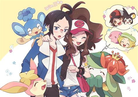 Hilda Hilbert Bianca Cheren Emolga And More Pokemon And More