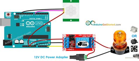 Arduino Motion Sensor Relay Arduino Tutorial