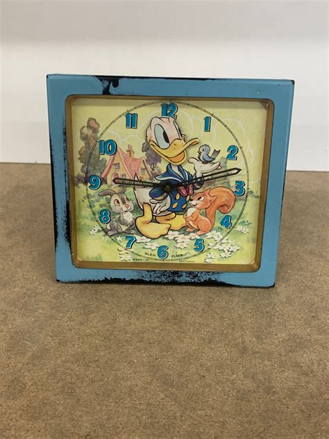 Donald Duck Automated Vintage Clock Made In Scotland