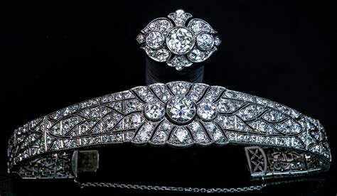Art Deco Vintage 1270 Ct Diamond Platinum Bracelet