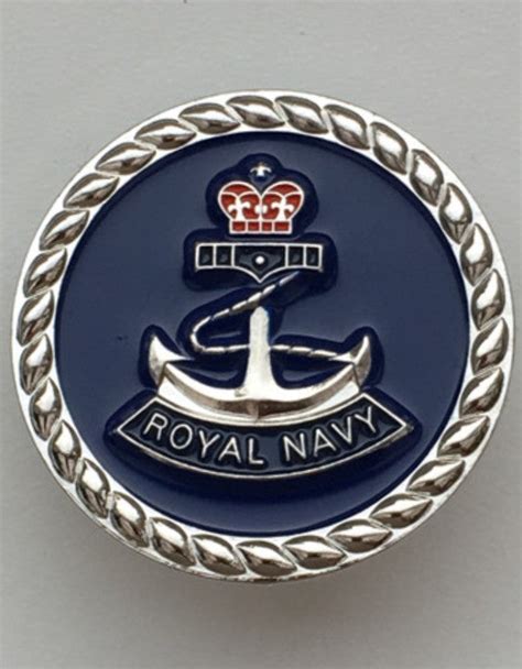 Royal Navy Rnb Colours Lapel Badge 30mm British Army Infantry