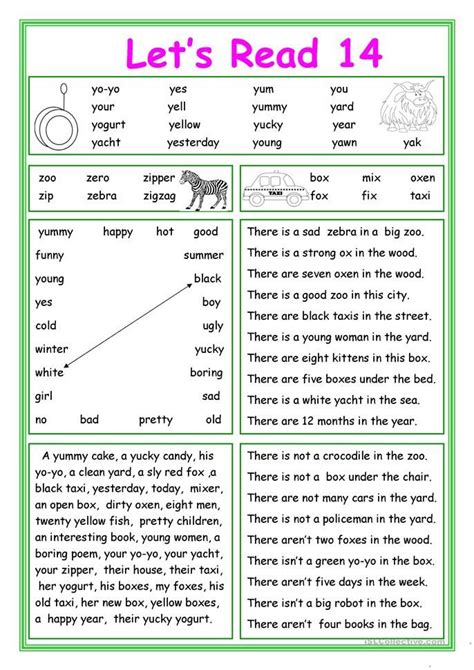 Lets Read 14 With Images Phonics Reading Reading Comprehension