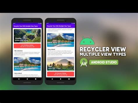 Android Recycler View With Multiple View Types Android Studio Java