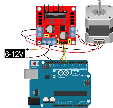 Arduino And L298n Circuit Diagram Dc Motor Control Arduino Uno Images