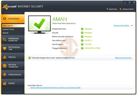 On the avast interface, go to settings; Blog For Download: avast! Internet Security 7.0.1456 Full ...