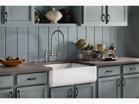 We reviewed 6 best farmhouse sinks out there! KOHLER | 6487 | Whitehaven Self-Trimming 29-11/16" x 21-9 ...