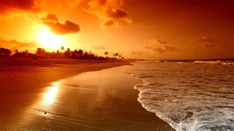 Sunset Sunlight Sun Landscape Beach Nature Sea Wallpapers Hd Desktop And Mobile Backgrounds