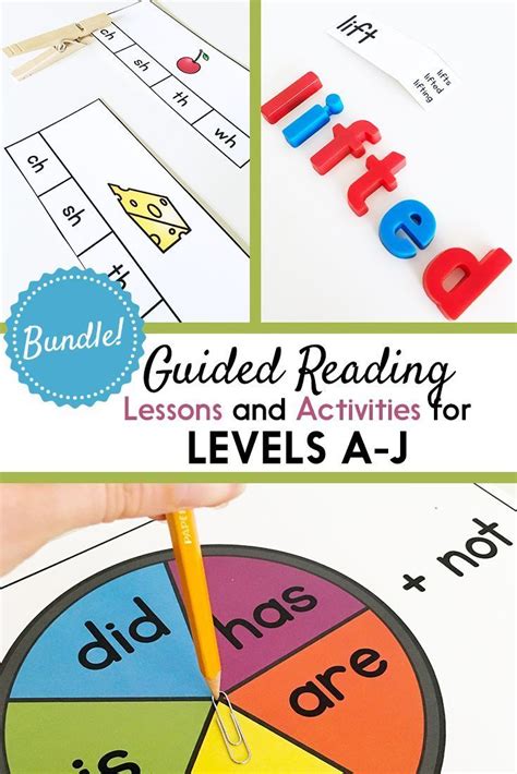 Guided Reading Lesson Plans Books And Activities Bundle Levels A J