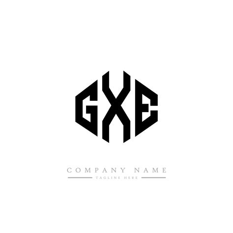 Gxe Letter Logo Design With Polygon Shape Gxe Polygon And Cube Shape