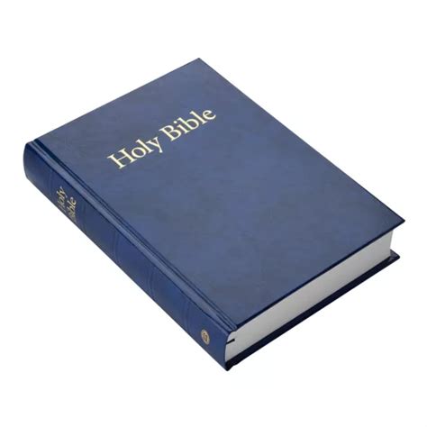 New Holy Bible Blue King James Authorised Windsor Text Black Text