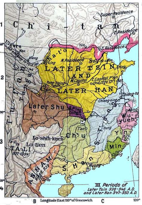China History Maps 907 960 Five Dynasties And Ten Kingdoms