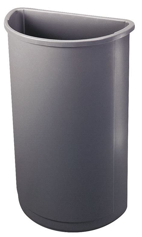 Rubbermaid Commercial Products Fg352000gray Rubbermaid Trash Can Half