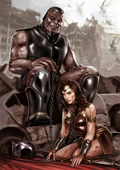 Darkseid With A Captive Wonder Woman Wonder Woman Darkseid Women