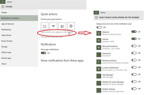 Hide Or Show Notification Area Icons On Taskbar In Windows 10 Tutorials